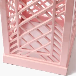 Adelaide Pink Lattice Urn & Pedestal