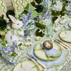 Alathea Blue & Green Linen Napkins (Set of 4)