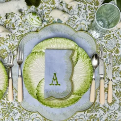 Alathea Blue & Green Placemats & Napkins (Set of 4)