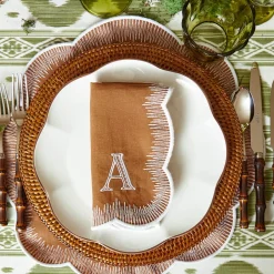 Alathea Caramel Linen Napkins (Set of 4)