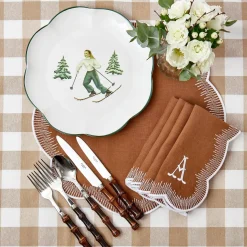 Alathea Caramel Linen Placemats (Set of 4)