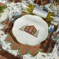 Angelina Chestnut & Green Placemats (Set of 4)