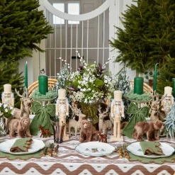 Angelina Forest Green & Brown Placemats (Set of 4)