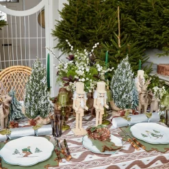 Angelina Forest Green & Brown Placemats (Set of 4)