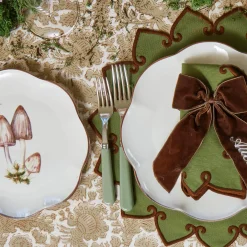 Angelina Forest Green & Brown Placemats (Set of 4)