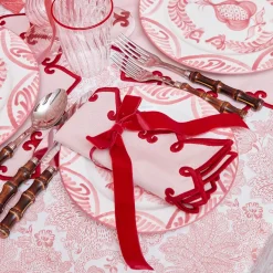 Angelina Pink & Red Napkins (Set of 4)
