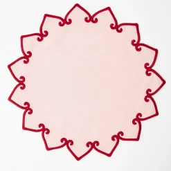 Angelina Pink & Red Placemats & Napkins (Set of 4)
