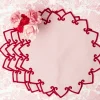 Angelina Pink & Red Placemats (Set of 4)