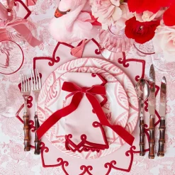 Angelina Pink & Red Placemats (Set of 4)