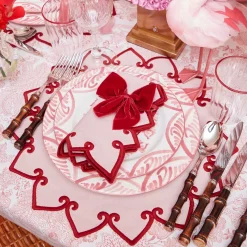 Angelina Pink & Red Placemats (Set of 4)
