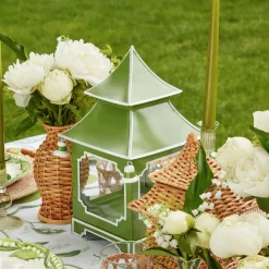 Apple Green Pagoda Lantern Set