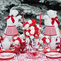 Assorted Red Glitter Nutcracker Trio
