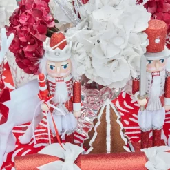 Assorted Red Glitter Nutcracker Trio