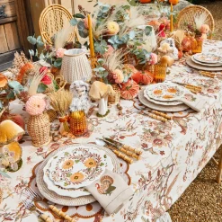 Autumn Flowers Dinner & Starter Plates (Set of 8)
