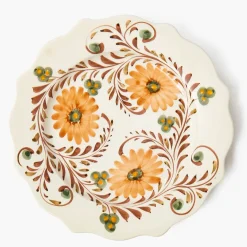Autumn Flowers Dinner Plates (Set of 4)