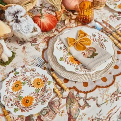 Autumn Flowers Starter Plates (Set of 4)