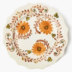 Autumn Flowers Starter Plates (Set of 4)