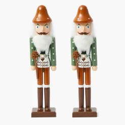 Autumnal Gnome Nutcracker (Pair) - 38cm