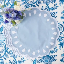 Bettina Blue & White Placemats & Napkins (Set of 4)