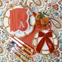 Bettina Burnt Orange Napkins (Set of 4)