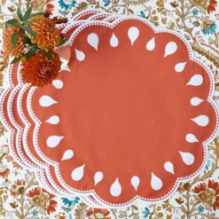 Bettina Burnt Orange Placemats (Set of 4)