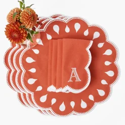 Bettina Burnt Orange Placemats (Set of 4)