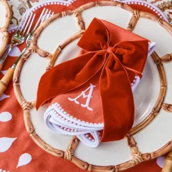Bettina Burnt Orange Placemats & Napkins (Set of 4)