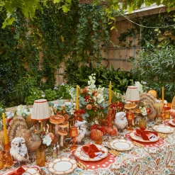 Bettina Burnt Orange Placemats & Napkins (Set of 4)