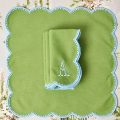 Bettina Green & Blue Napkins (Set of 4)