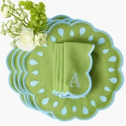 Bettina Green & Blue Placemats (Set of 4)
