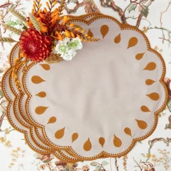 Bettina Taupe & Mustard Placemats (Set of 4)