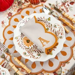 Bettina Taupe & Mustard Napkins (Set of 4)