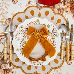 Bettina Taupe & Mustard Placemats & Napkins (Set of 4)