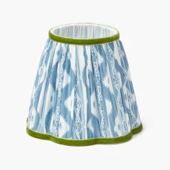 Blue & Green Ikat Lampshade (18cm)