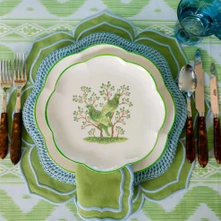 Blue & Green Ikat Tablecloth