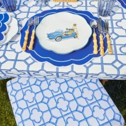 Blue Bamboo Seat Pad Cushion