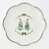 Blue Cottontail Bunny Dinner Plate