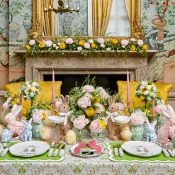 Blue Cottontail Bunny Dinner Plate
