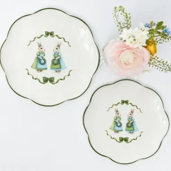 Blue Cottontail Bunny Starter Plate