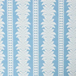 Blue Fern Stripe Tablecloth