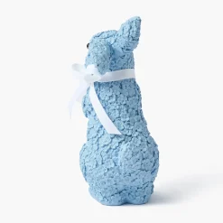 Blue Floral Bunny (Pair)