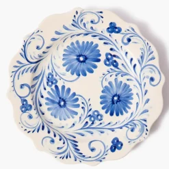 Blue Flowers Dinner Plate