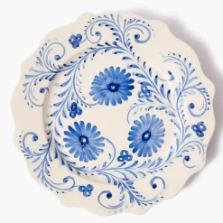 Blue Flowers Dinner Plates (Set of 4)