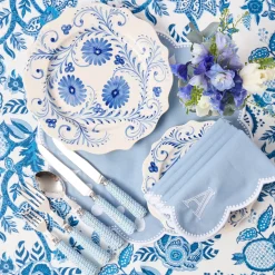 Blue Flowers Dinner Plates (Set of 4)