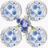 Blue Flowers Starter Plates (Set of 4)