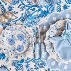 Blue Flowers Starter Plates (Set of 4)