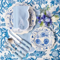 Blue Flowers Starter Plates (Set of 4)