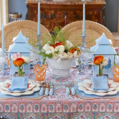 Blue Fringe Napkins (Set of 4)