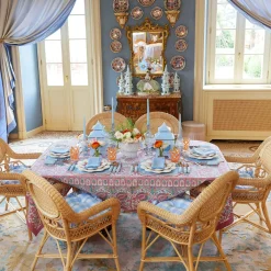 Blue Fringe Napkins (Set of 4)