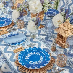 Blue Fringe Napkins (Set of 4)